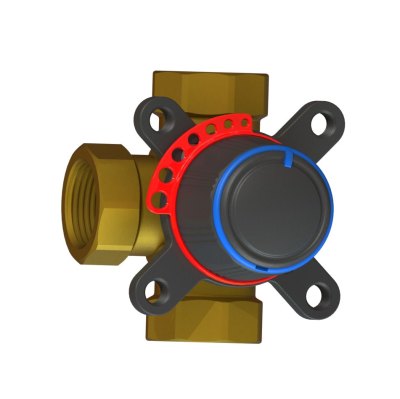Клапан поворотный 3-ходовой RGP RMV03100-012-1.6 (DN15, Kvs1.6, PN10, ВР1/2)