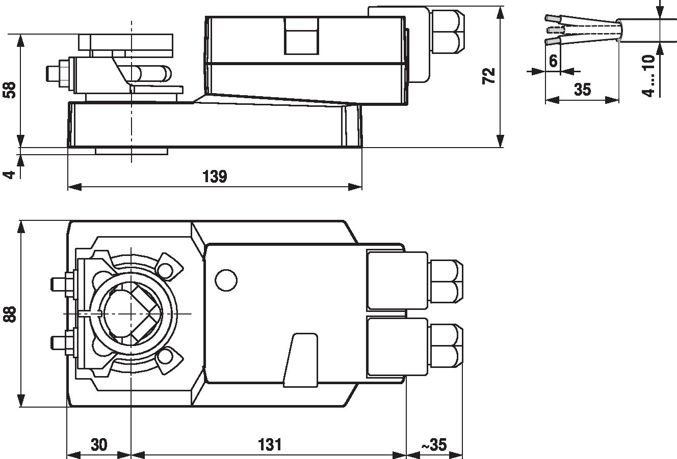 Электропривод Belimo SM230ASR-TP (20 Н·м)