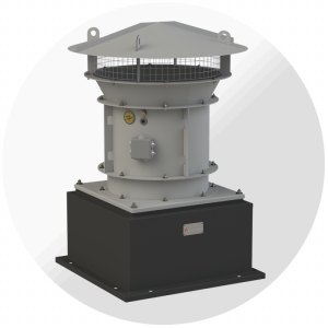 Крышный приточный вентилятор ВКОП-С №8, Ø800 мм