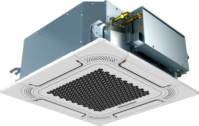 Внутренний блок VRF Hisense AVC-15HJDBA (кассетный компактный 4-поточный)