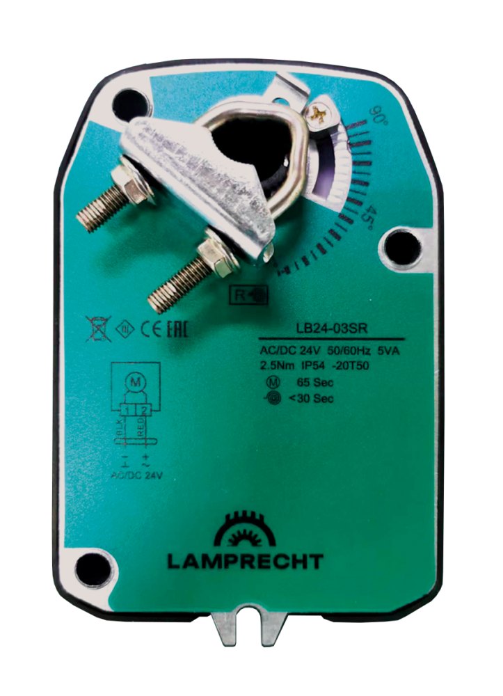 Электропривод с возвратной пружиной LAMPRECHT LB24-05SR-U Электропривод с возвратной пружиной LAMPRECHT LB24-05SR-U