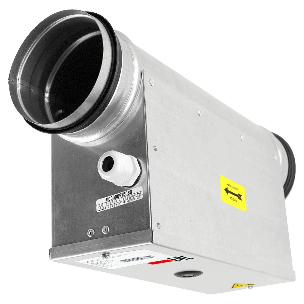 Электрический нагреватель для круглых каналов ZILON ZEA 315-9,0/3