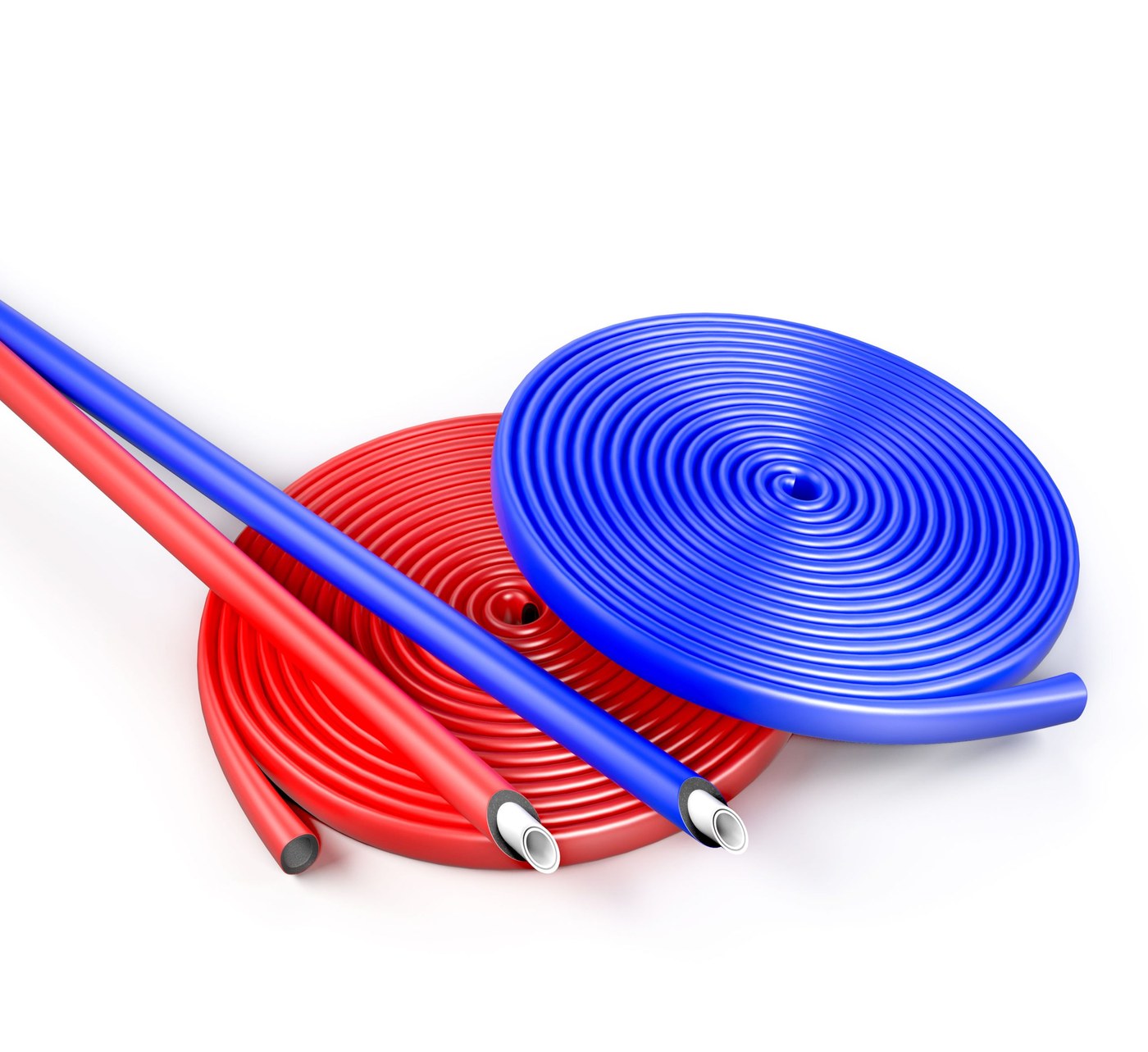 Трубка теплоизоляционная Energoflex Super Protect 42×9 мм, 2 м, красный, синий