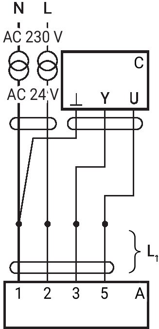 GK24A-SR — Схема подключения